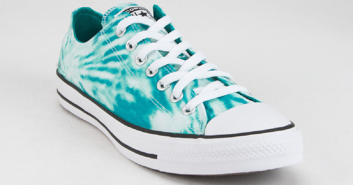 blue and white tie dye converse sneakers
