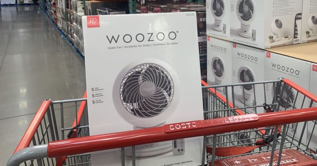 Costco Woozoo Globe Fan in cart