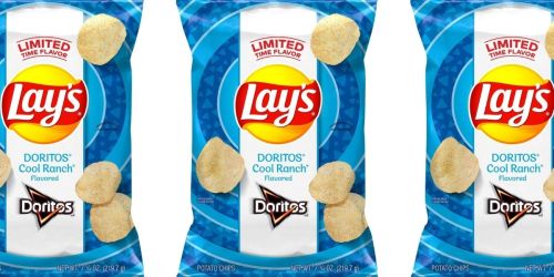Cool Ranch Fans Will Love Lay’s Limited Time Doritos Flavored Potato Chips
