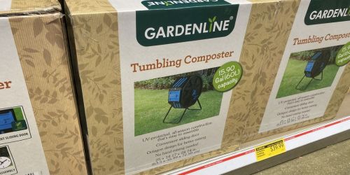 Gardenline Tumbling Composter Only $39.99 at ALDI
