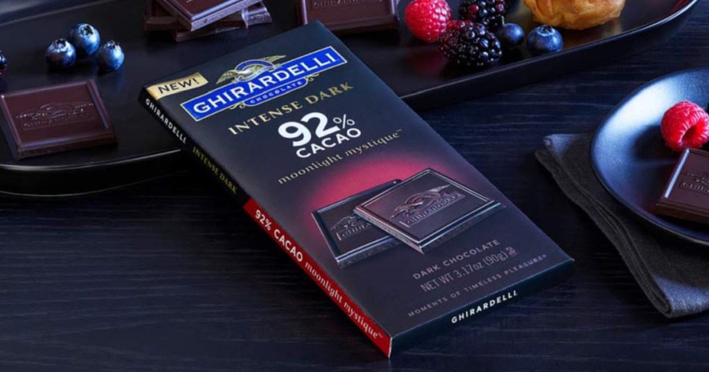 92% cacao ghirardelli bar