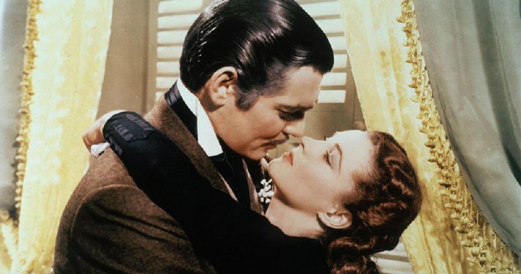 Scarlett O'Hara and Rhett Butler in Gone With the Wind