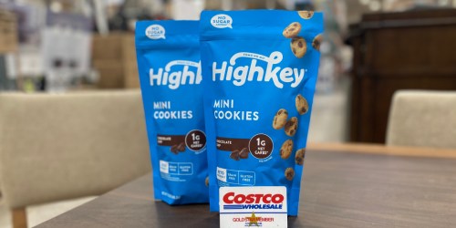 HighKey Mini Chocolate Chip Cookies Large 12oz Bag Just $12.99 at Costco | Keto & Gluten-Free