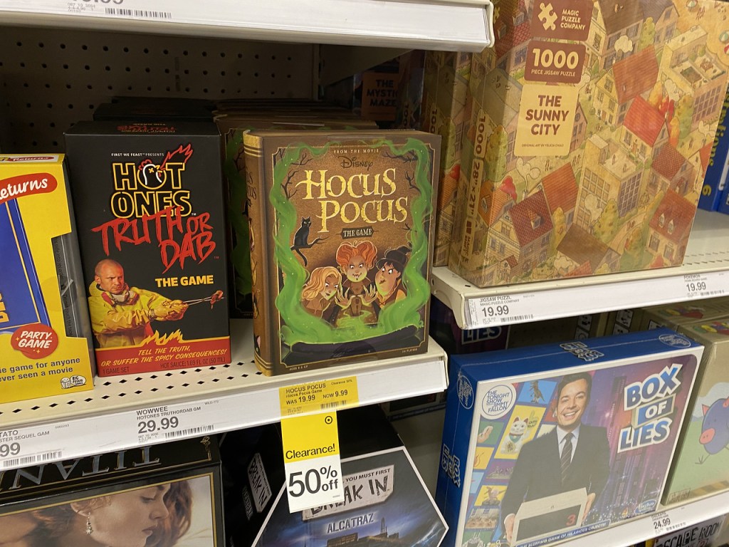 Hocus Pocus Game on Shelf