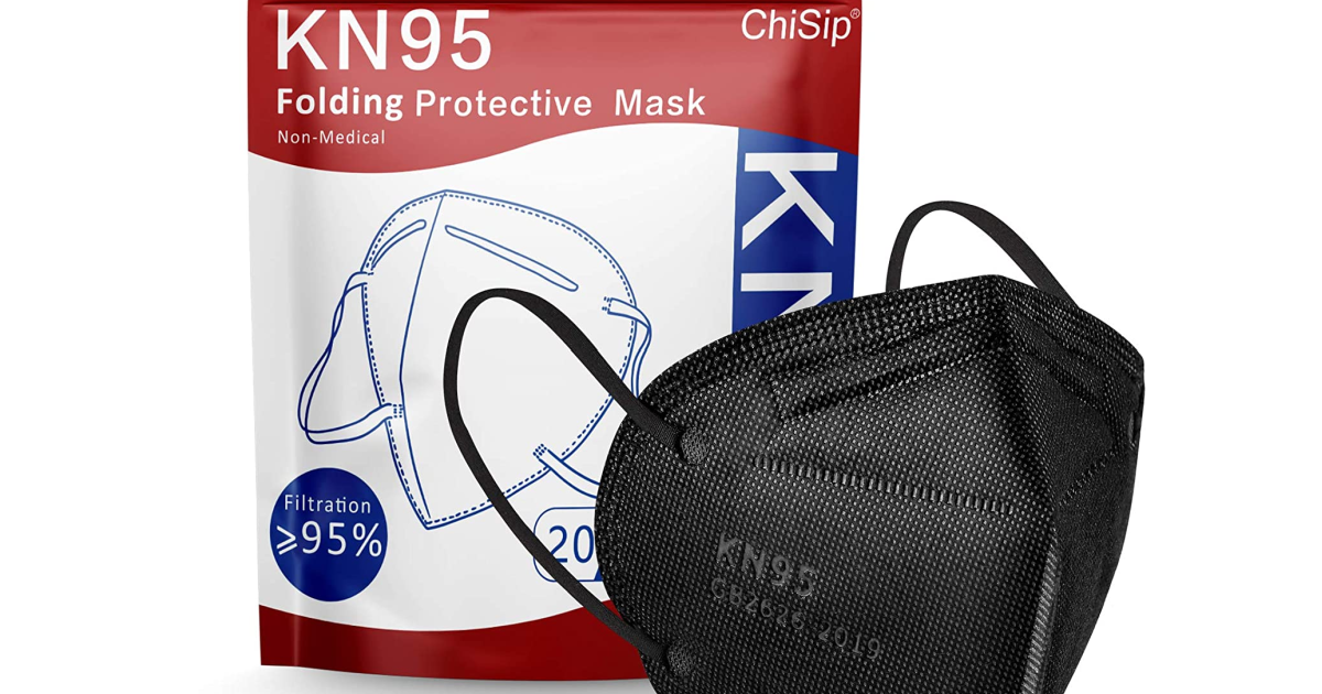 KN95 Face Mask 20Pack Only 3.60 on Amazon Just 18¢ Each Hip2Save