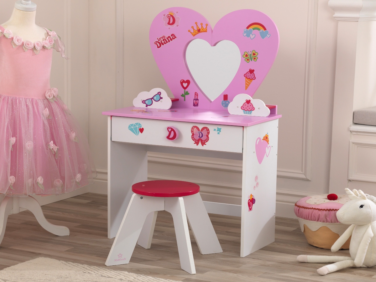 kidkraft vanity table and stool