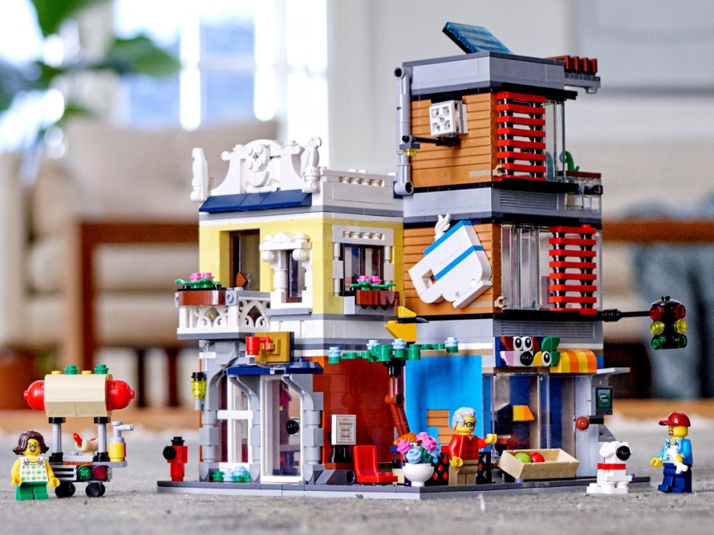 LEGO building set on floor
