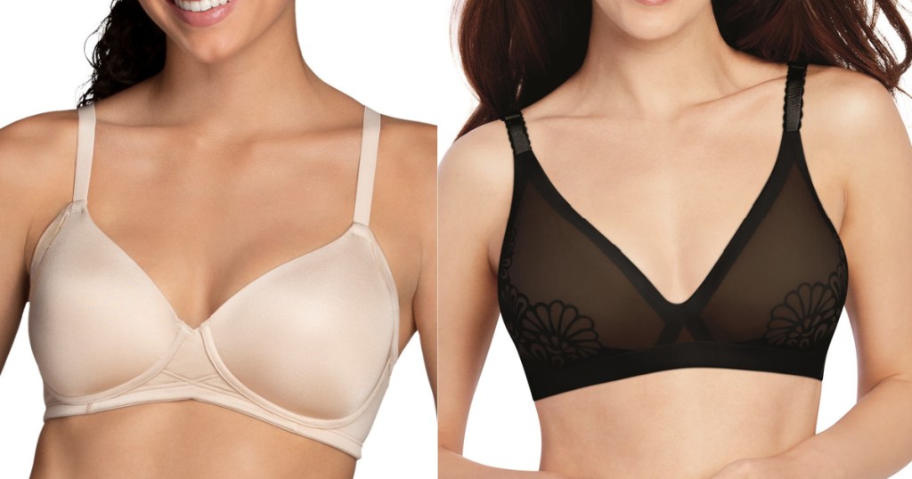 2 women wearing bali bras