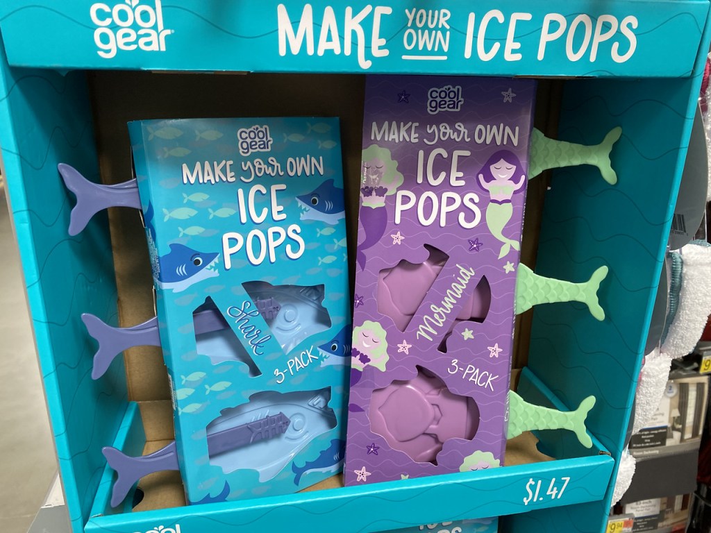Make Your Own Ice Pops in endcap display