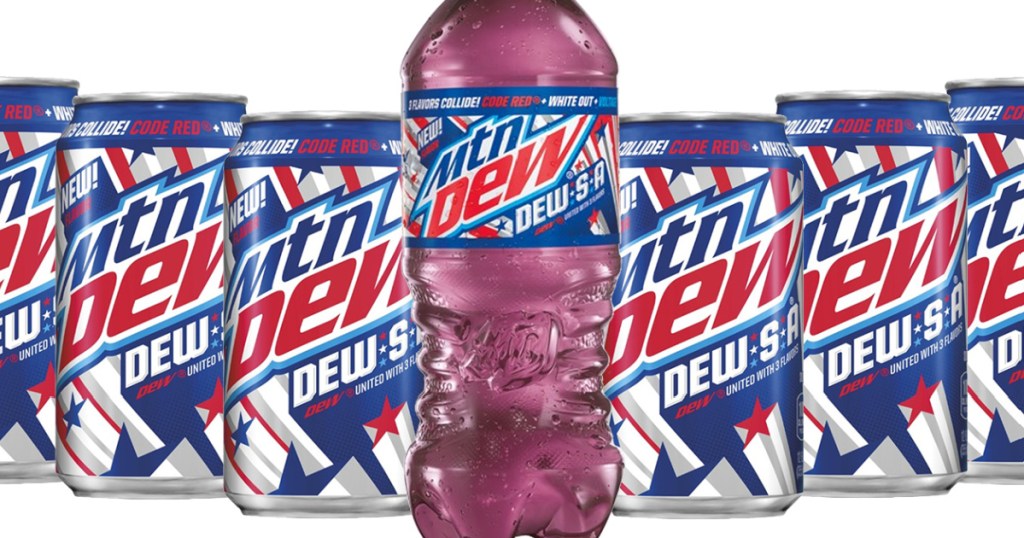 Mountain Dew's Patriotic Red, White & Blue Dew-S-A Soda Back for 2021