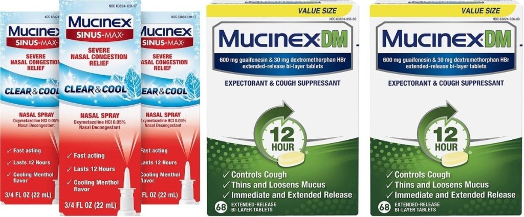Mucinex nasal spray and tablets