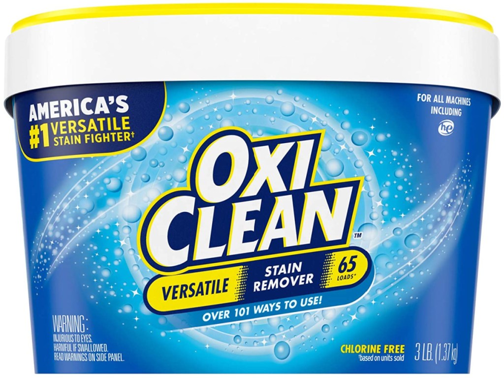OxiClean Stain Remover 3Pound Tub Only 5.24 on Amazon (Just 8¢ Per