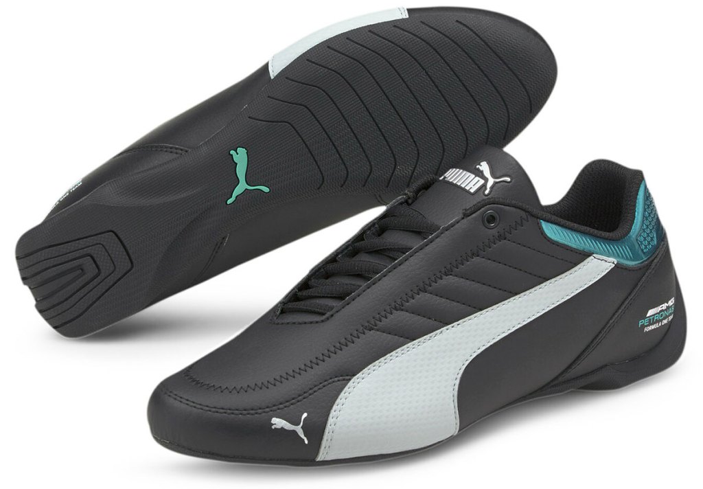 pair of grey men's puma shoes