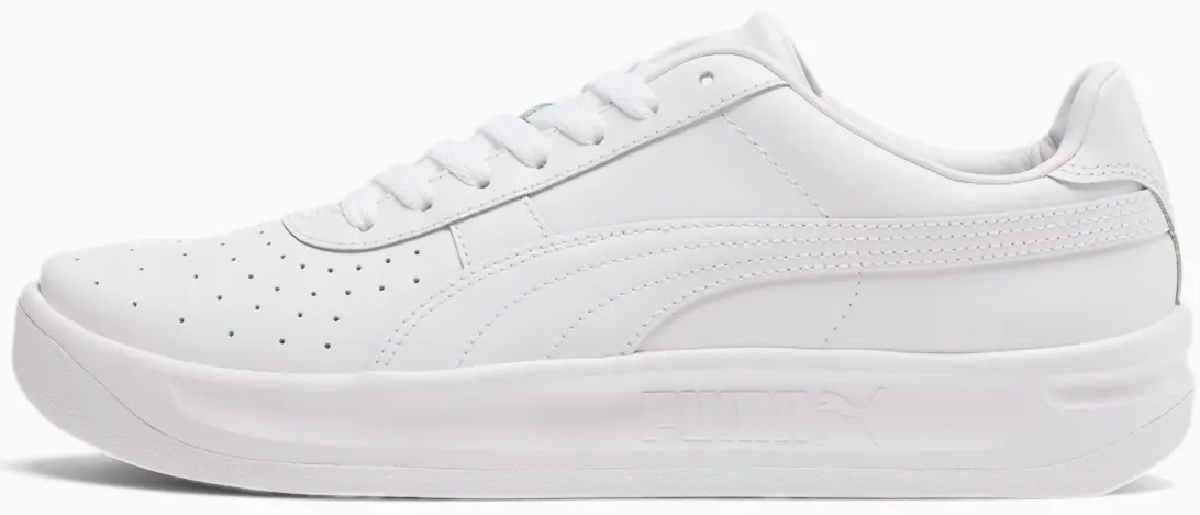 white Puma sneakers