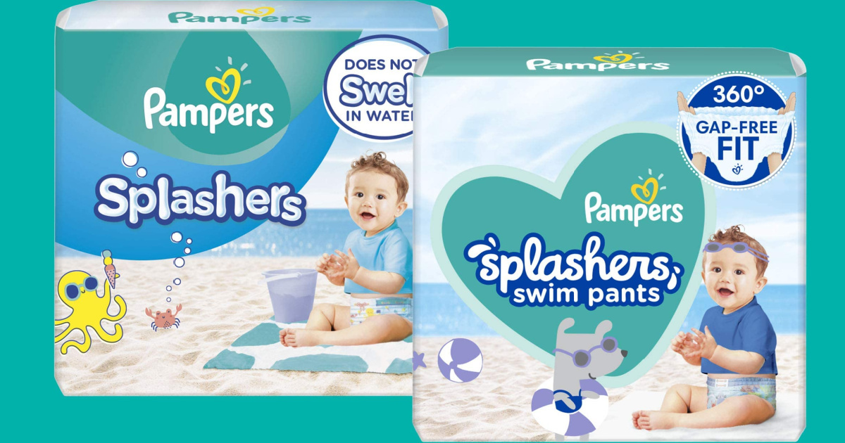 2 packages of pampers splashers swim diapers