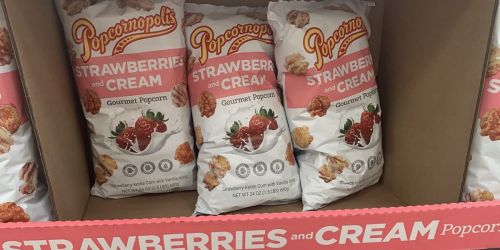 Popcornopolis Strawberries & Cream Gourmet Popcorn Only $3.99 at Costco