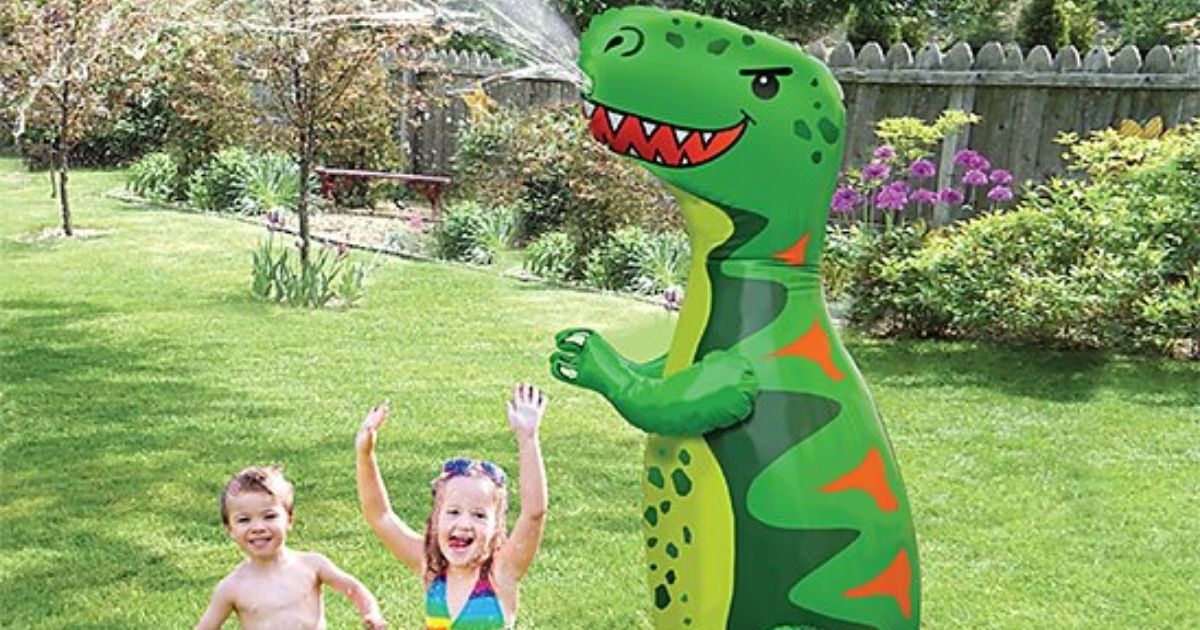 inflatable dino sprinkler