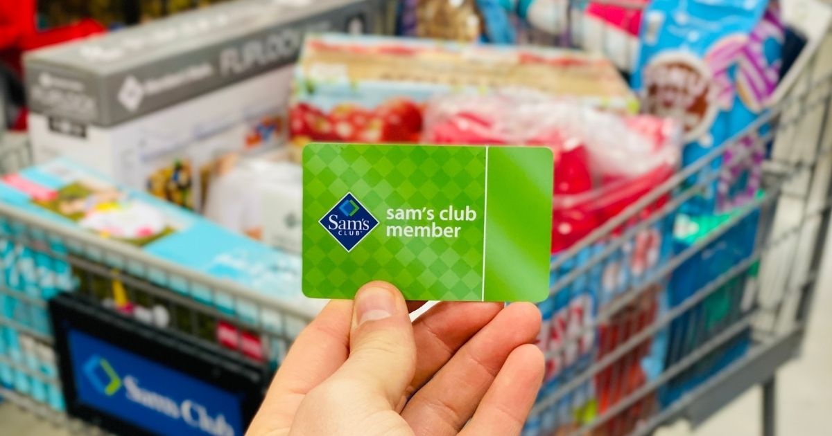 hand holding a Sam's Club Membership Card