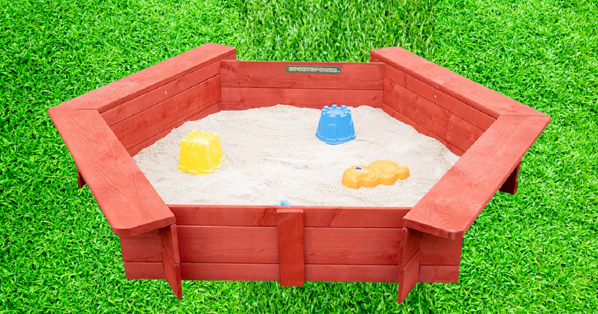 Wooden Sandbox w/ Cover Only $78.98 Shipped (Regularly $129) • Hip2Save