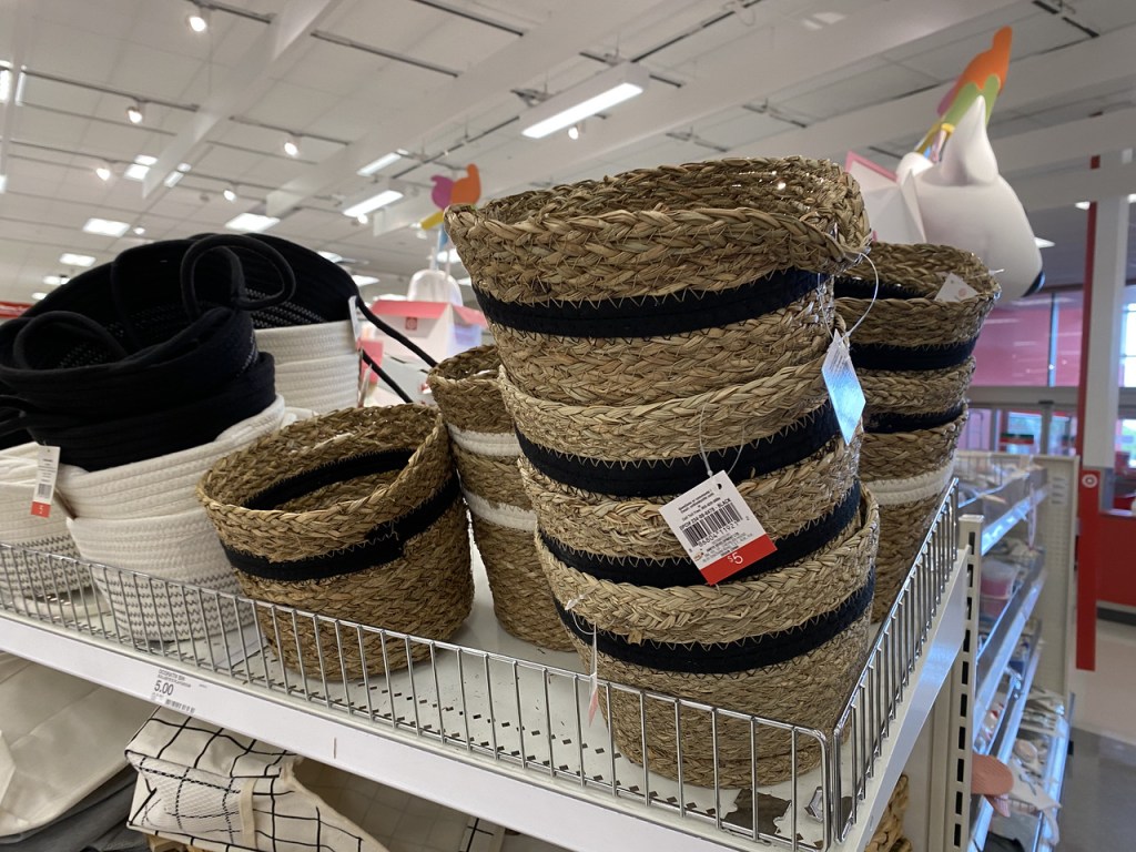 Striped Baskets at Target