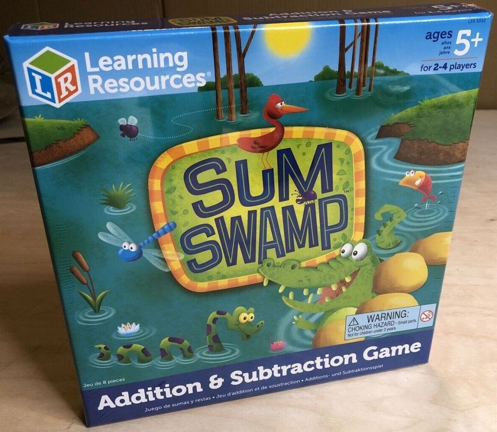 Sum swamp math game