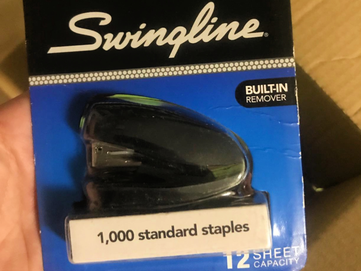 Swingline 12-Sheet Tot Stapler with 1,000 Staples