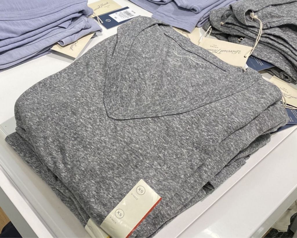 Target Universal Thread Gray VNeck Tshirt on display in store