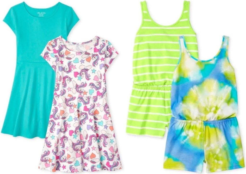 The Children's Place girls dresses and romper sets