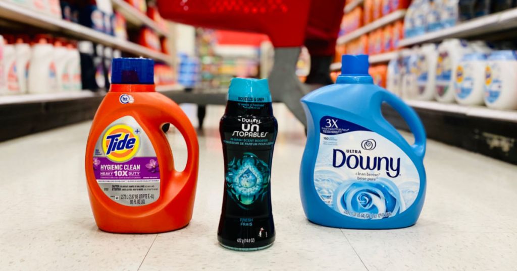 laundry products in aisle 