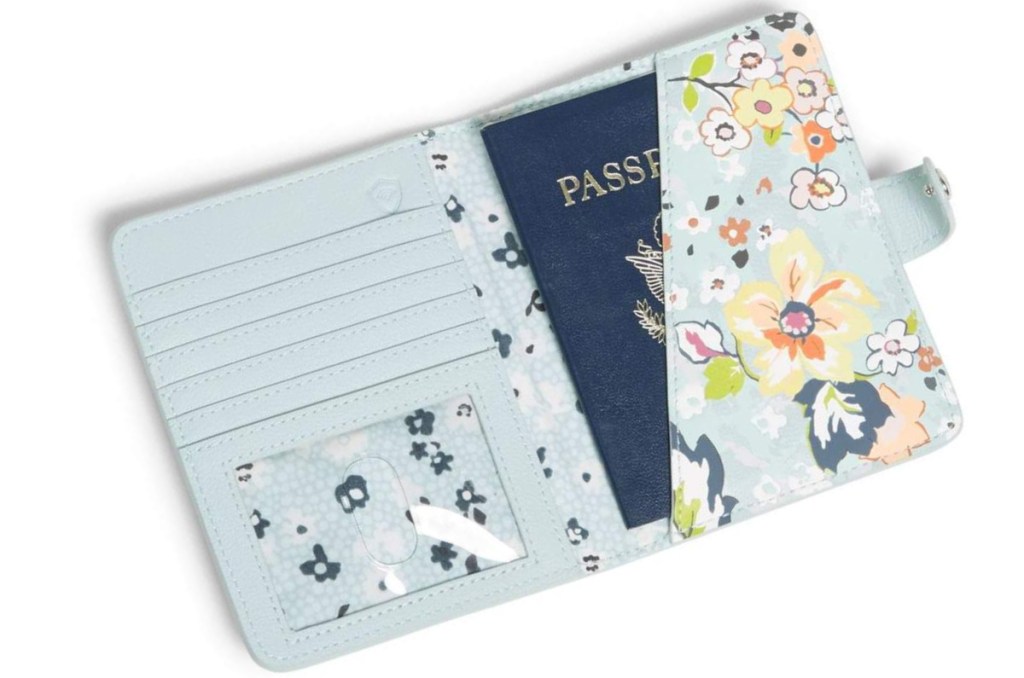 floral print passport cover