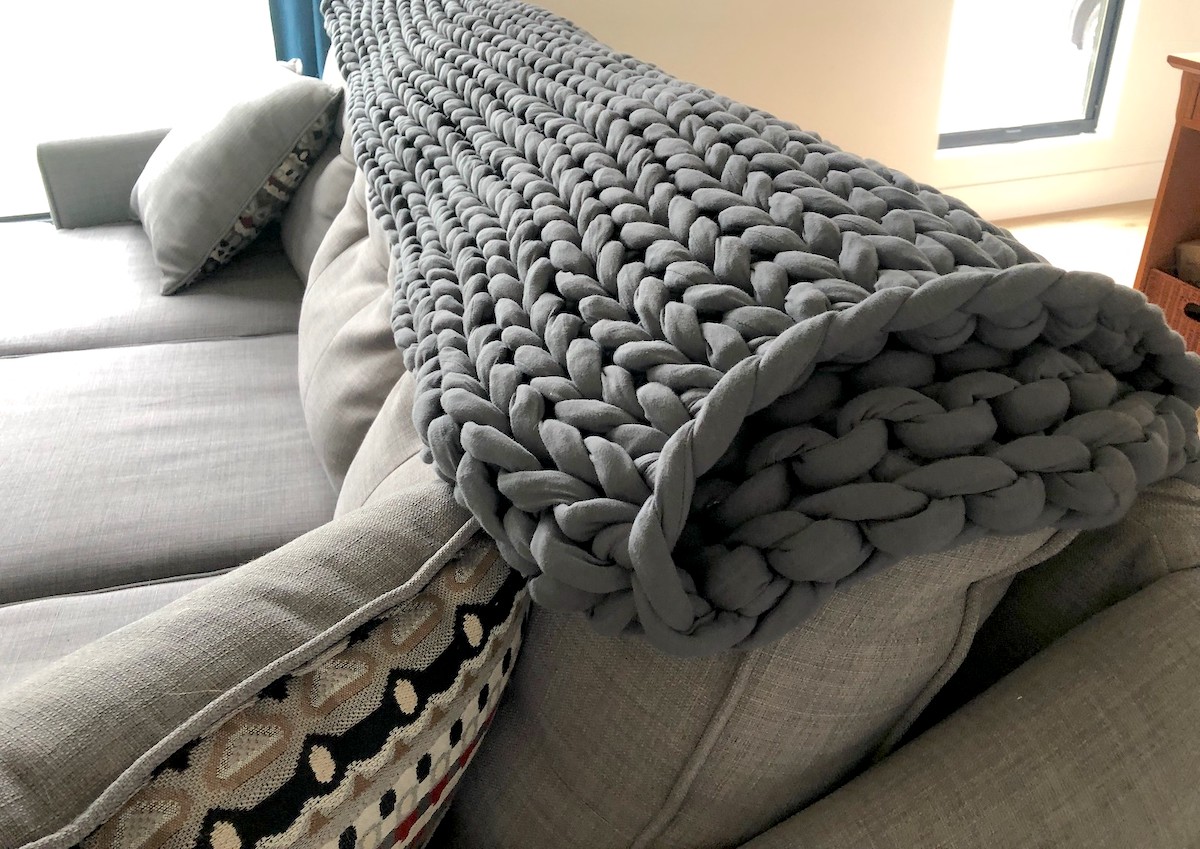 This Gorgeous Weighted Blanket Will Cost Ya... But It's Totally Worth It!