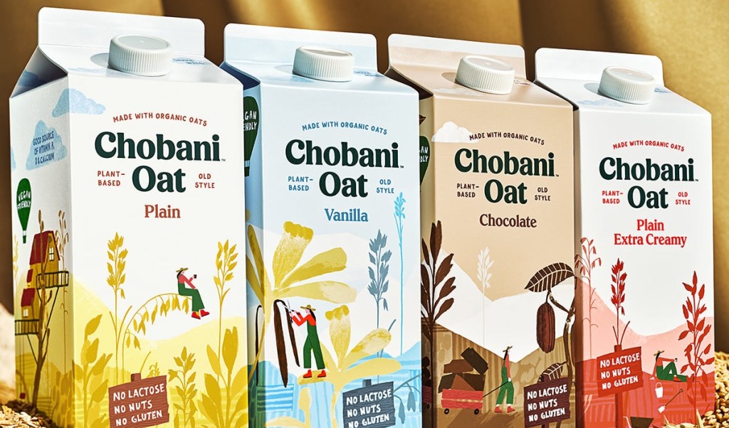 4 half-gallons of Chobani Oat Milk