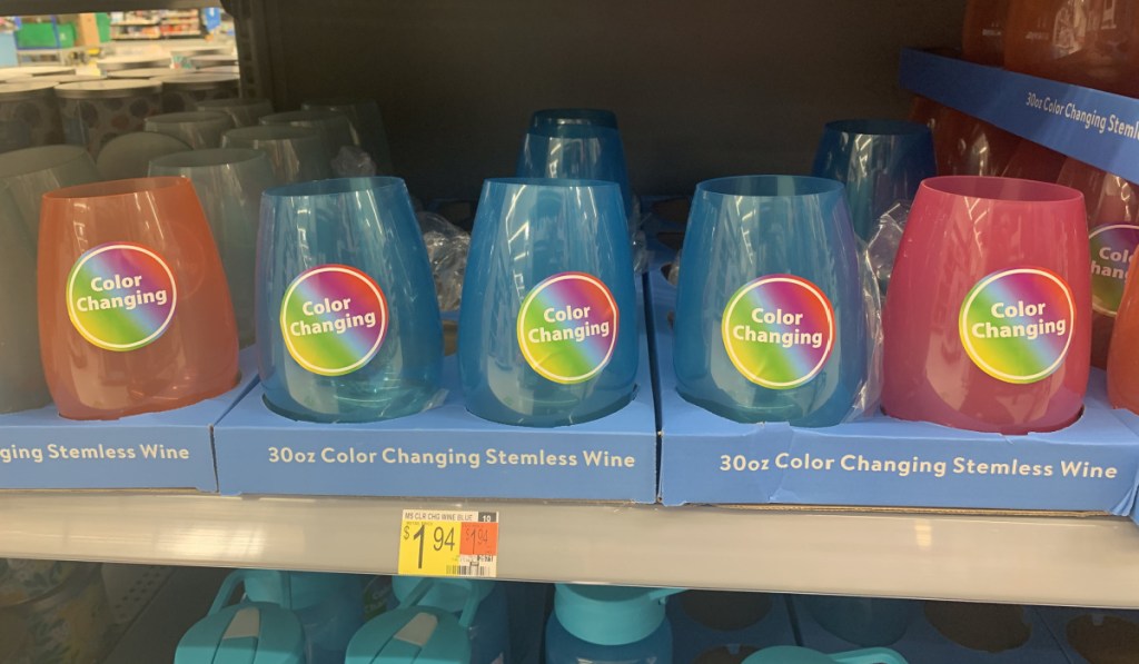 color changing wine glasses in store at walmart