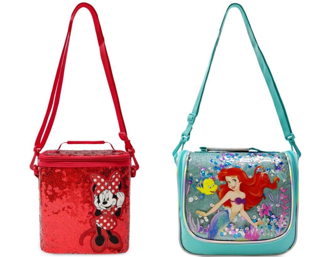 minnie and mermaid disney lunch boxes
