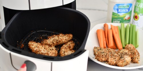 Make 4 Ingredient Everything Bagel Chicken Tenders in the Air Fryer or Oven