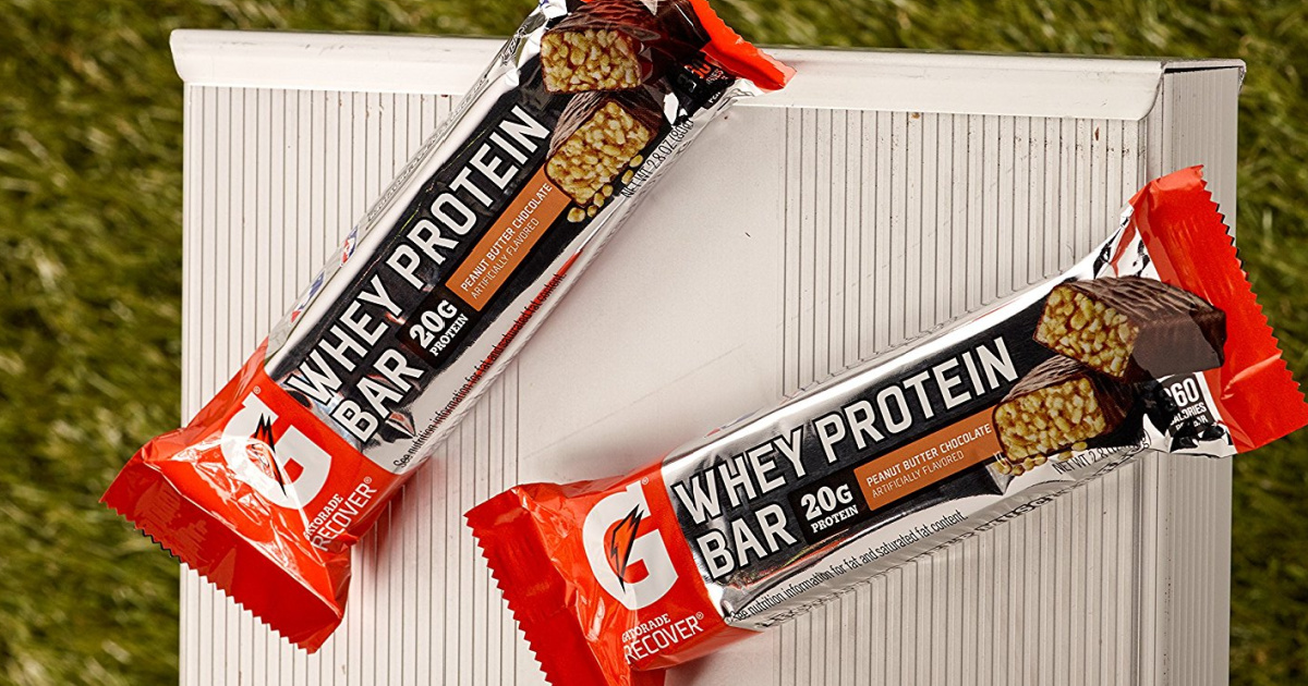 Gatorade Whey Protein Bars 12-Pack Only $ Shipped for Prime Members  (Regularly $18)