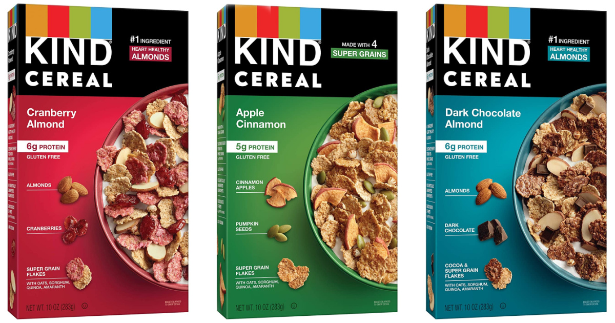 Kind cereal boxes
