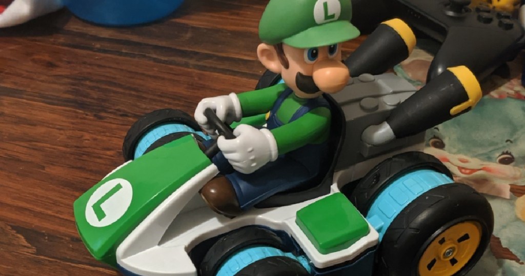 toy car with Luigi character in it