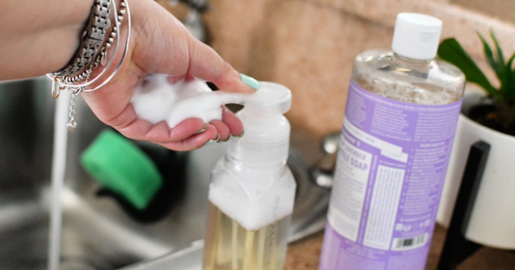 making your own foaming soap refill