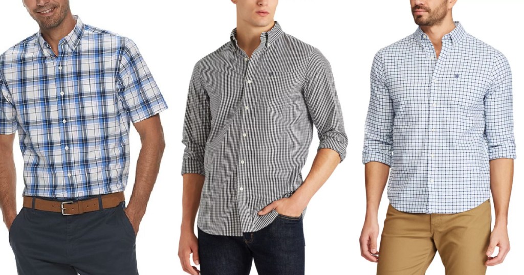men wearing button down shirts
