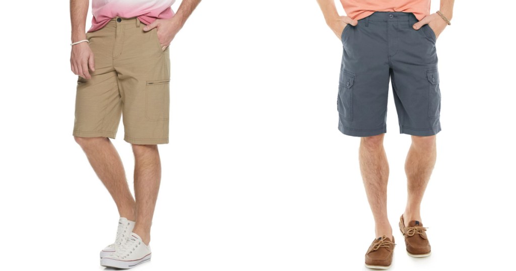 men wearing cargo shorts