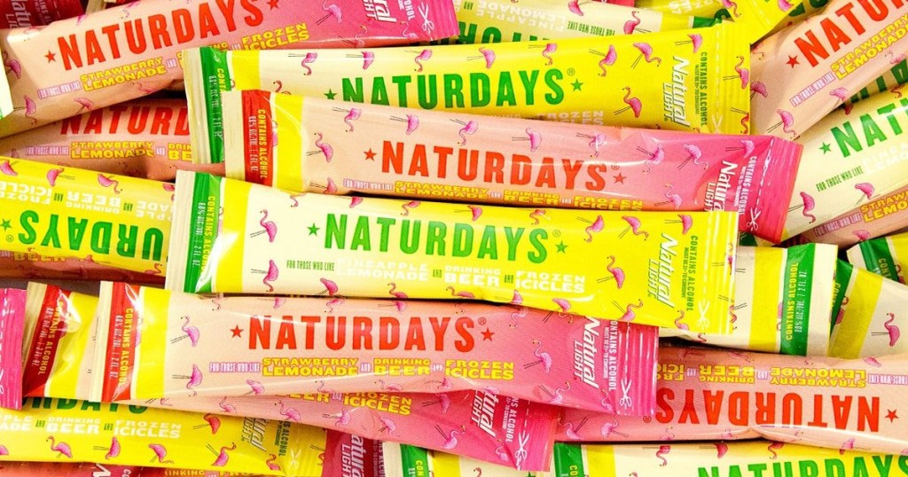 pile of Natty Light freeze pops