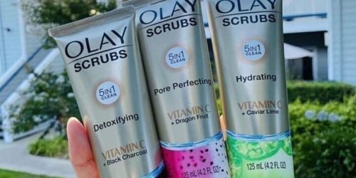 Olay Gift Set Only $14.97 Shipped (Regularly $21) | Includes 3 Facial Scrubs & Sleep Mask