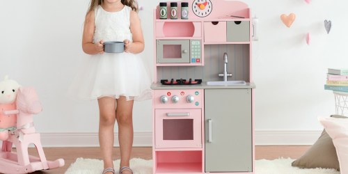 Wooden Retro Play Kitchen Just $59.99 Shipped on Walmart.com (Regularly $187)
