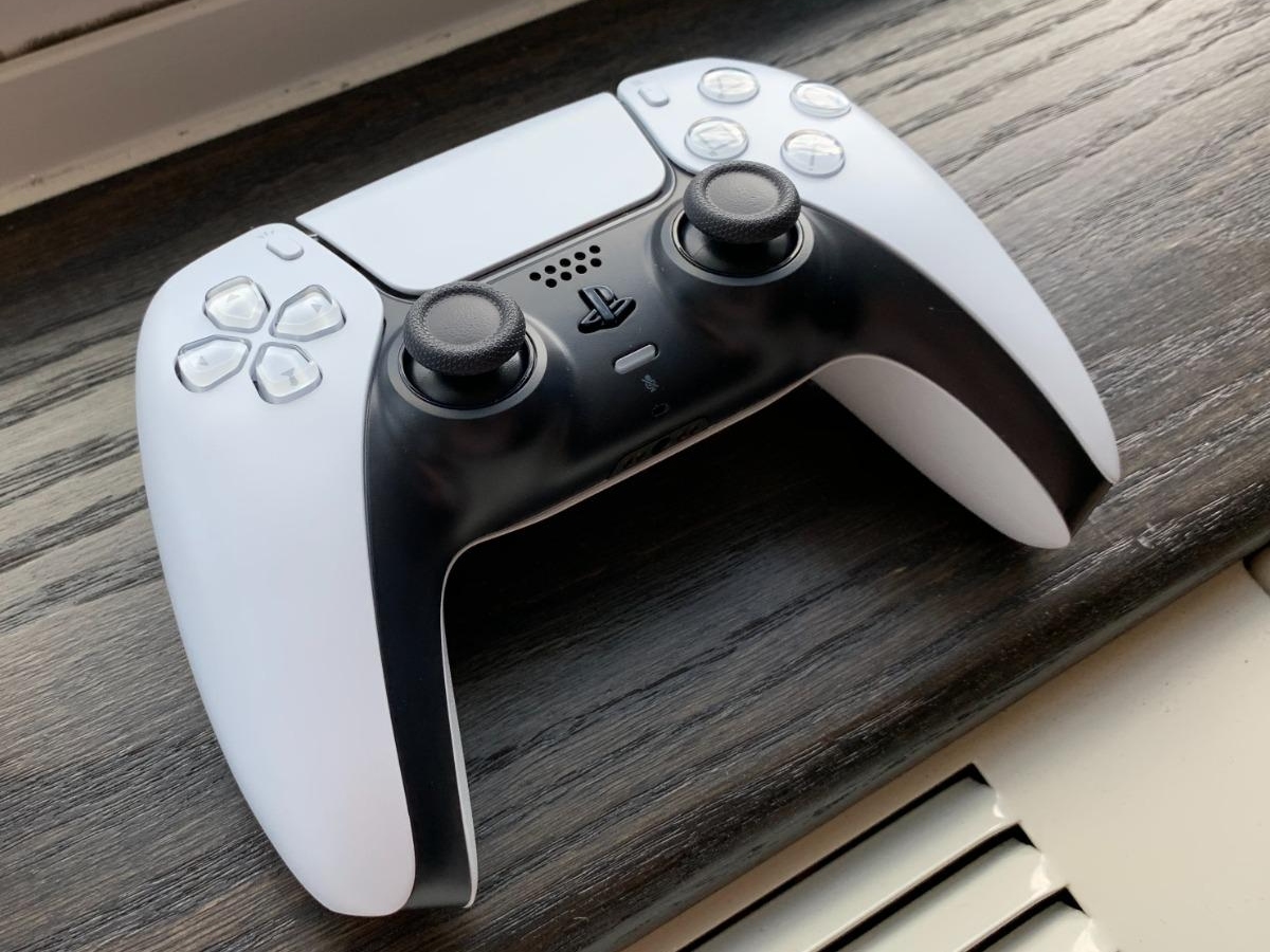 white PS5 controller