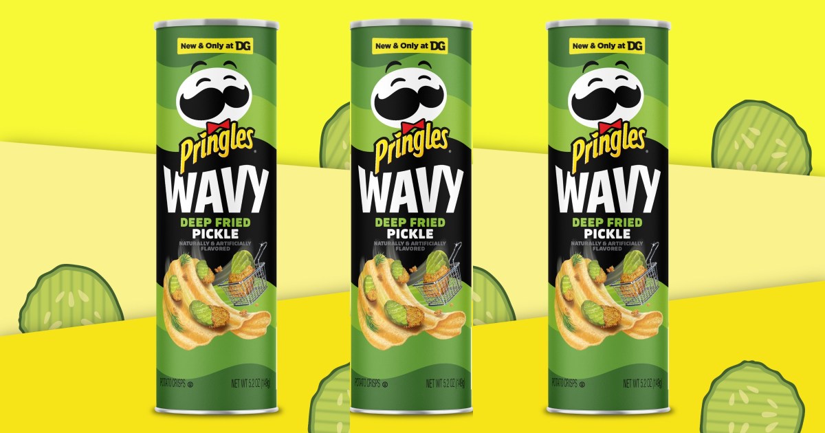 3 cans of Wavy Deep Fried Pickle Pringles