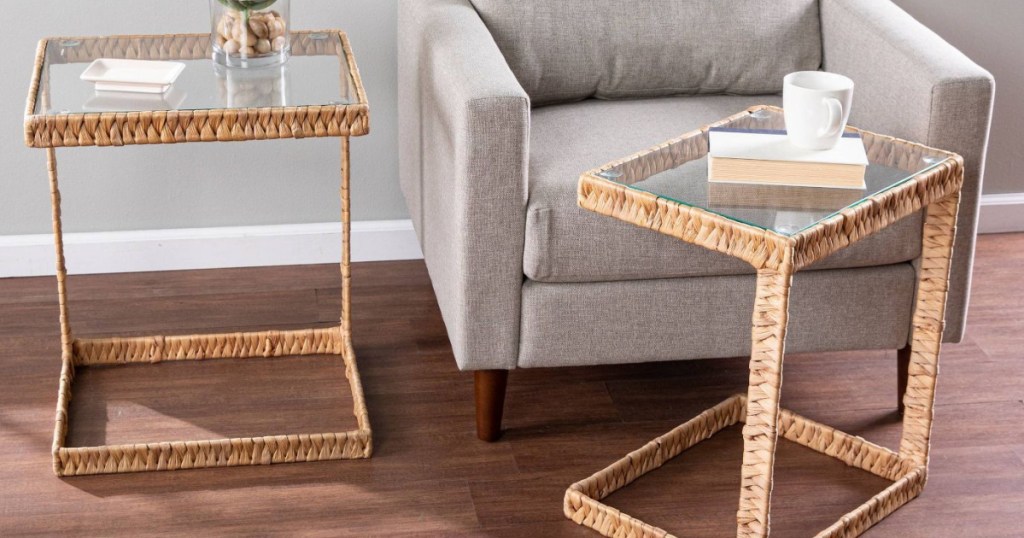Trendy Rattan Side Tables Just 80 75