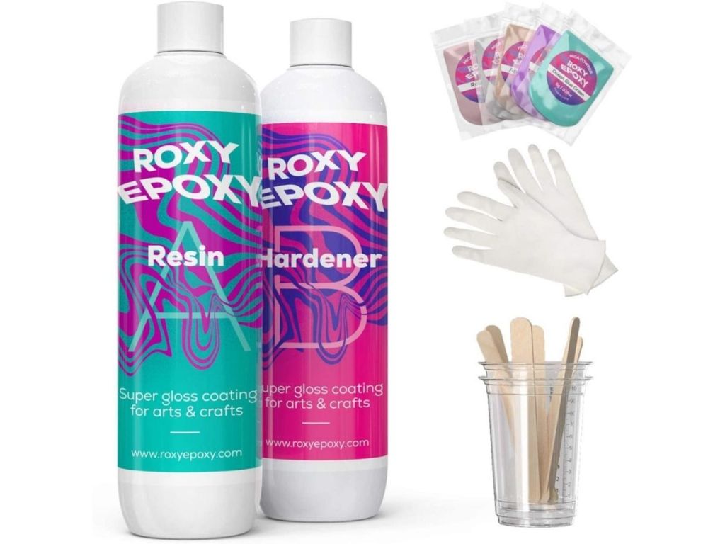 Roxy epoxy bottles and accessories