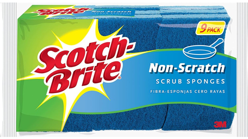 Scotch-Brite Non-Scratch Scrub Sponges 9-Pack Only $4 Shipped on Amazon | Just 46¢ Each