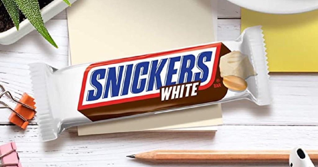 snickers white candy bar
